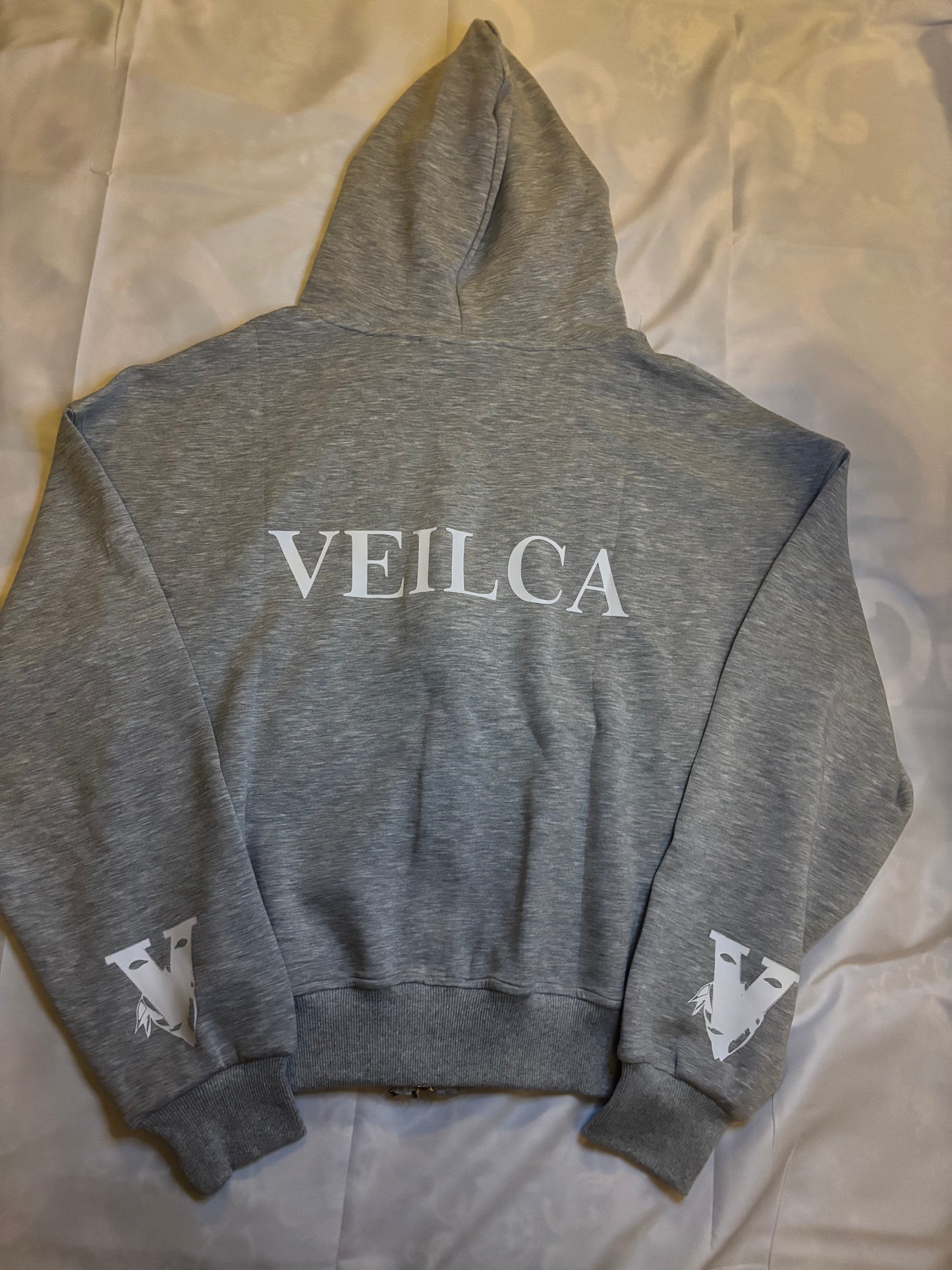 Veilca Zip Up Hoodie (Grey)