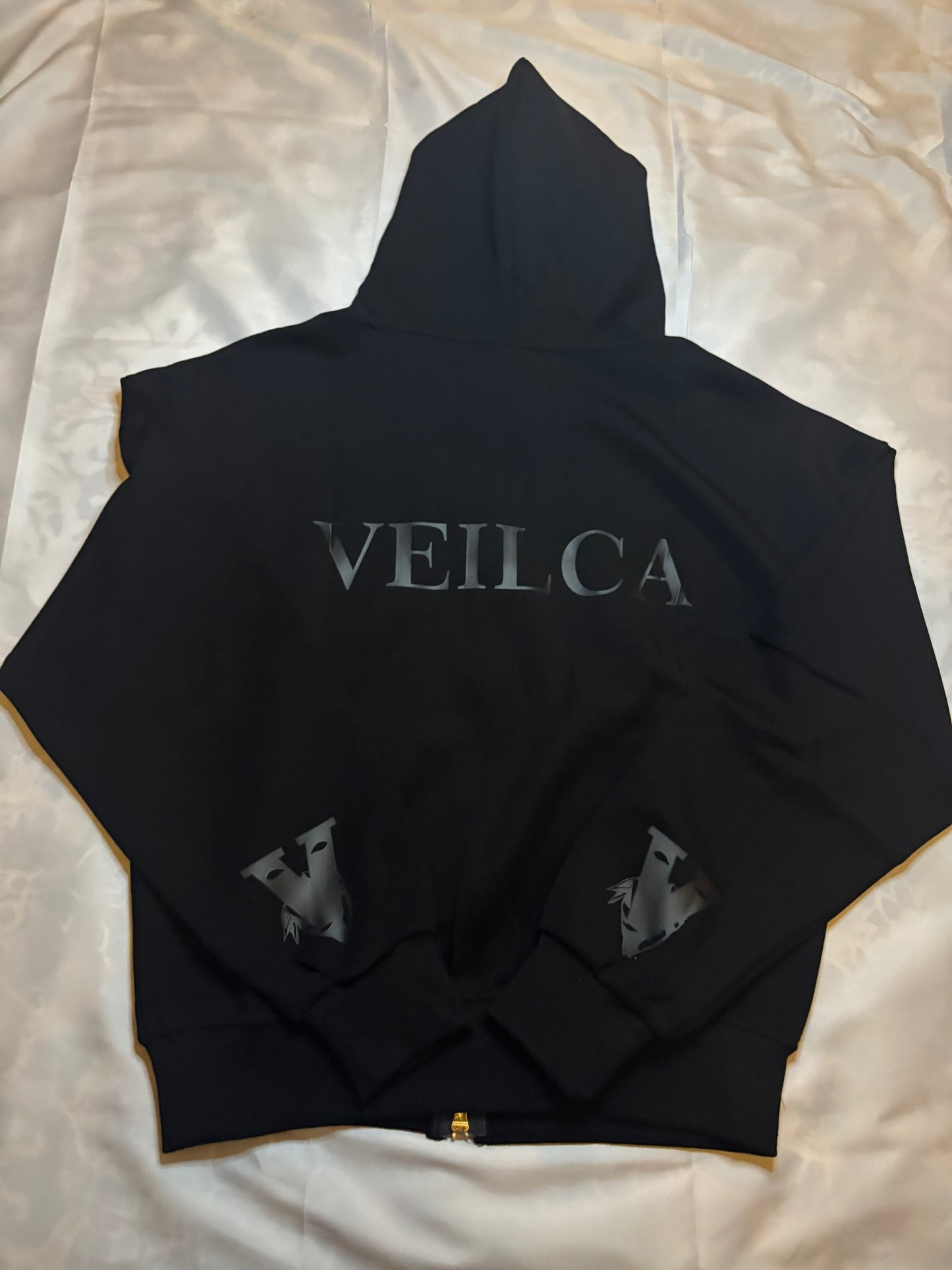 Veilca Zip Up Hoodie (Black)